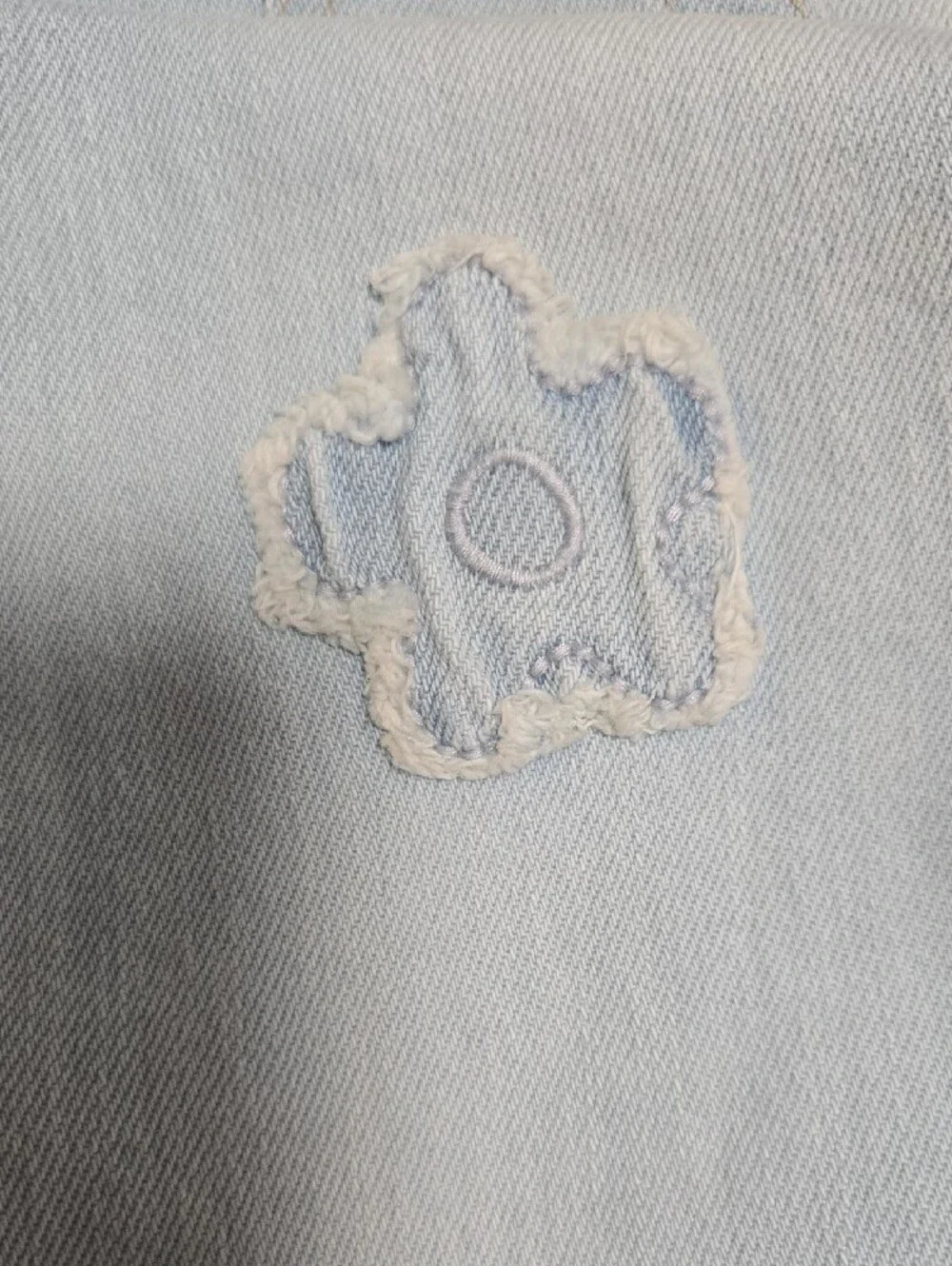 NWT Girls OshKosh B'gosh Light Blue Flare Jeans with Patch Accents